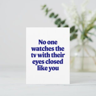 Tarjeta Festiva El regalo de la esposa del Chiste del Chiste de TV