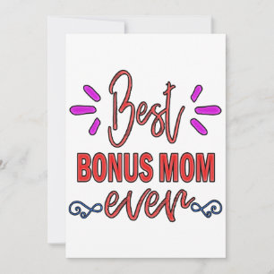 Tarjeta Festiva El regalo de la madre mejor bonificación que nunca
