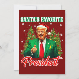 Tarjeta Festiva El regalo de los Navidades Trump | El presidente f