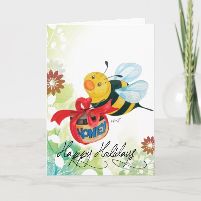 Tarjeta Festiva El regalo de Nuki (Anverso)