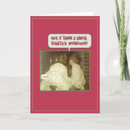 Tarjeta Festiva El reno de Santa Ana huele mal