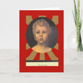Tarjeta Festiva El retrato de Cristo del muchacho