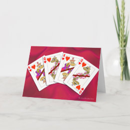 Tarjeta Festiva El rey de las serpientes y la reina de los corazon