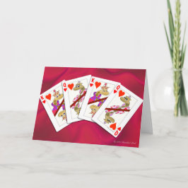 Tarjeta Festiva El rey de las serpientes y la reina de los corazon