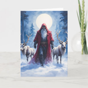 Tarjeta Festiva El Rey del Invierno Llega.