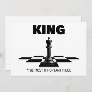Tarjeta Festiva El rey es la pieza más importante
