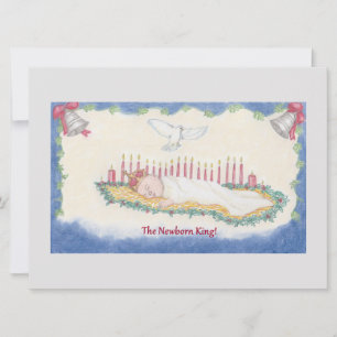 Tarjeta Festiva El Rey Recién Nacido