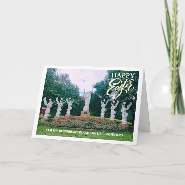 Tarjeta Festiva El saludo de Pascua de Resurrección (Anverso)