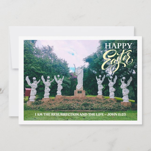 Tarjeta Festiva El saludo de Pascua de Resurrección (Anverso)