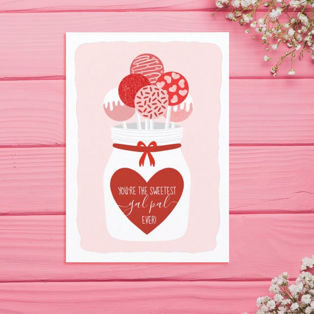 Tarjeta Festiva El saludo del Día de Gal Pal Lollipop Galentine (Subido por el creador)