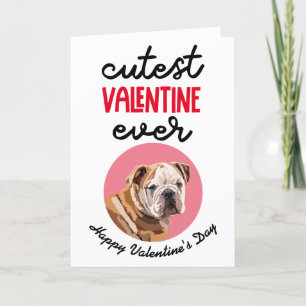 Tarjeta Festiva El San Valentín más lindo de tu Bulldog inglés