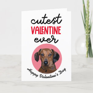 Tarjeta Festiva El San Valentín más lindo de tu Dachshund