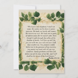 Tarjeta Festiva El Señor es mi plegaria de pastor