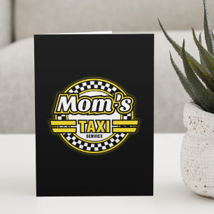Tarjeta Festiva El servicio de taxi de mamá