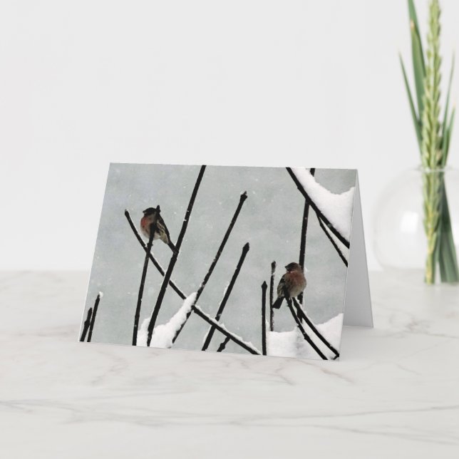 Tarjeta Festiva El silencio del invierno (Anverso)