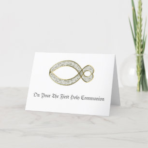 Tarjeta Festiva El símbolo de Fish Christian.