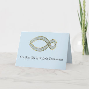 Tarjeta Festiva El símbolo de Fish Christian.