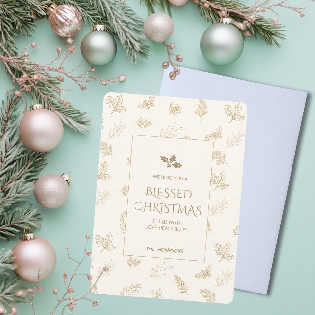 Tarjeta Festiva El simple invierno de oro deja Navidades (Subido por el creador)