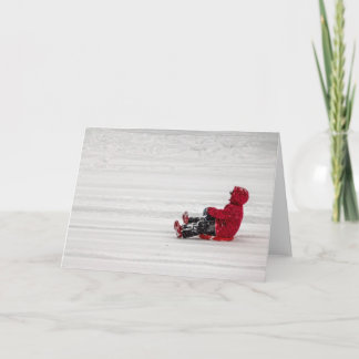 Tarjeta Festiva El Sledding