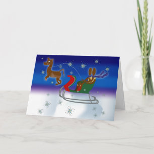 Tarjeta Festiva El ~ Sleigh Ride de Zinglee