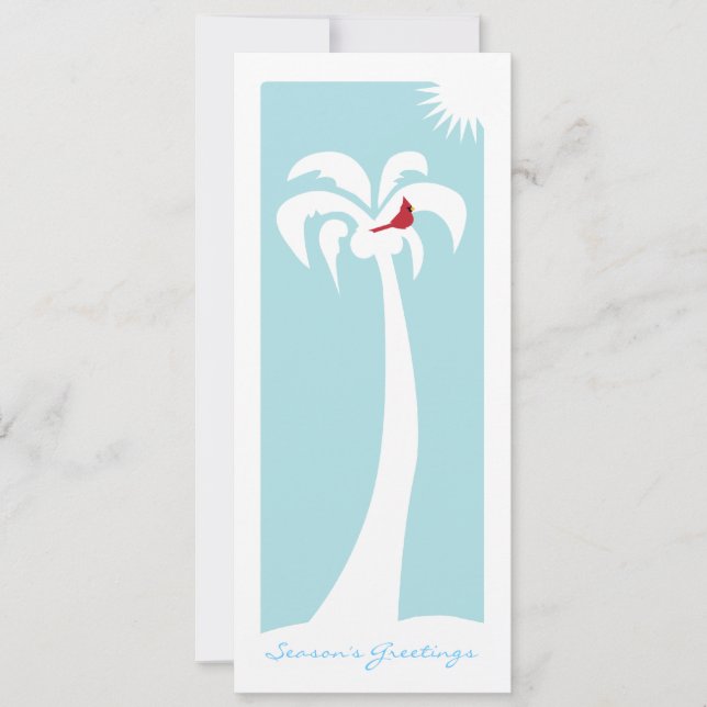 Tarjeta Festiva El Snowbird sazona saludos (Anverso)