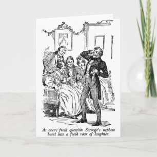 Tarjeta Festiva El sobrino de Scrooge (con el texto)