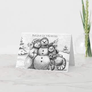 Tarjeta Festiva El Special necesita el muñeco de nieve