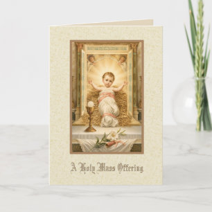 Tarjeta Festiva El tabernáculo de la misa de Baby Jesus