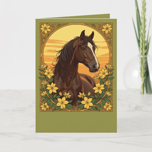 Tarjeta Festiva El Tacky Marsh Rodeado De Flor De Jazmín Amarillo (Anverso)