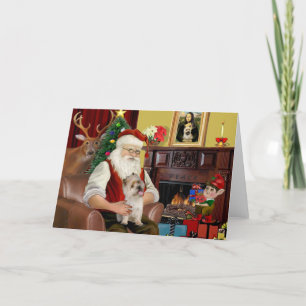 Tarjeta Festiva El Terrier de Cairn de Santa