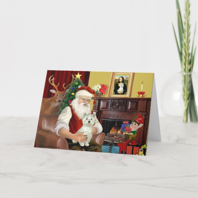 Tarjeta Festiva El territorio montañoso occidental de Santa Lucía (Anverso)