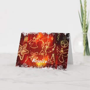 Tarjeta Festiva El tocar la trompeta "grandes noticias alegres "