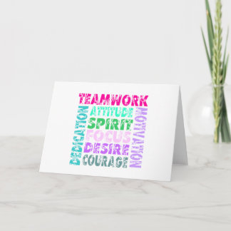 Tarjeta Festiva El trabajo en equipo de VolleyChick