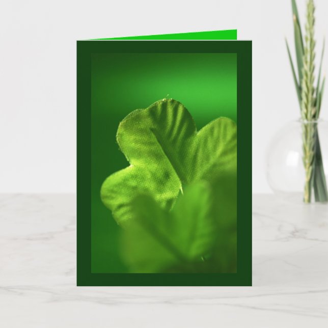 Tarjeta Festiva El Trébol Verde - (Anverso)