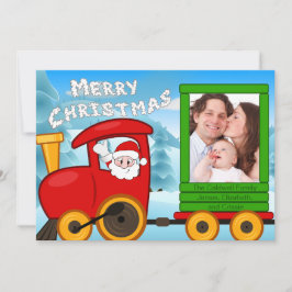 Tarjeta Festiva El tren de Navidades de Santa Elena