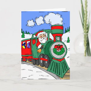 Tarjeta Festiva El tren de Santa