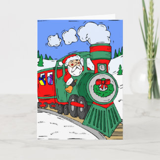 Tarjeta Festiva El tren de Santa