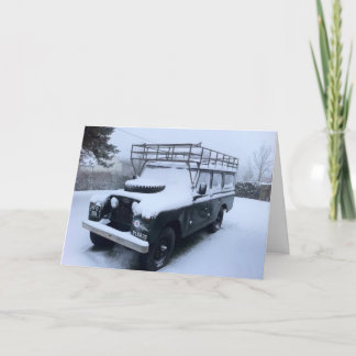 Tarjeta Festiva El trineo de reserva de Santa