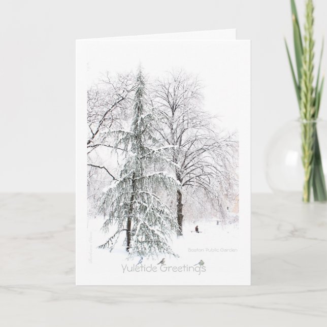 Tarjeta Festiva El verdadero "presente" es la presencia: Holiday Y (Anverso)