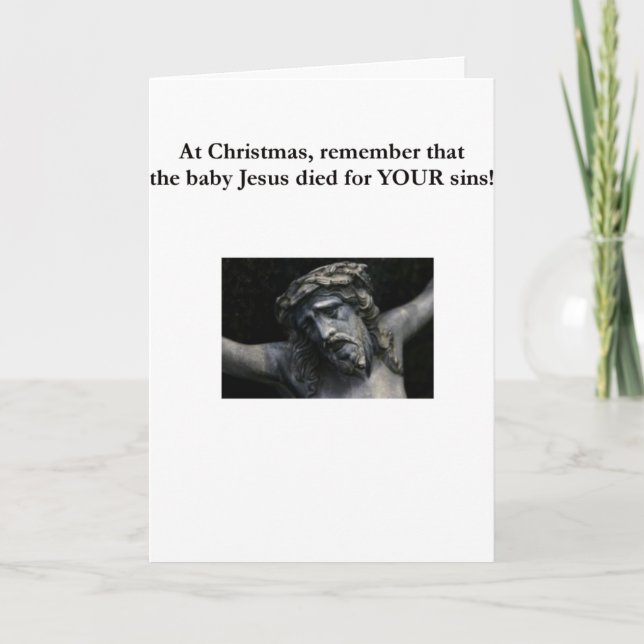 Tarjeta Festiva El verdadero significado de los Navidades (Anverso)