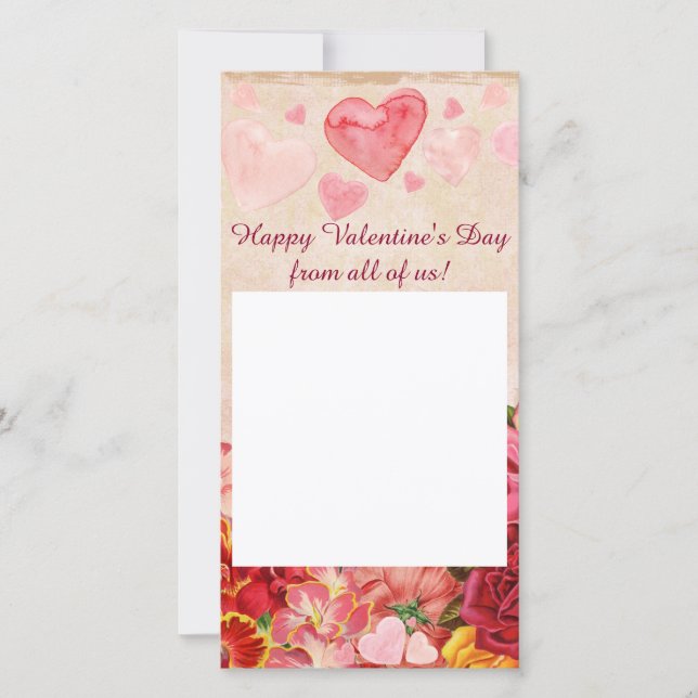 Tarjeta Festiva El Victorian Steampunk florece el día de San (Anverso)