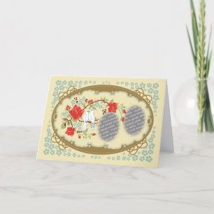 Tarjeta Festiva El vintage inspiró personalizable del amor