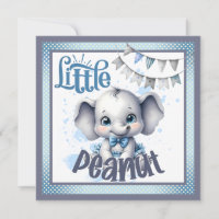 Elefante azul dulce - cacahuete pequeño