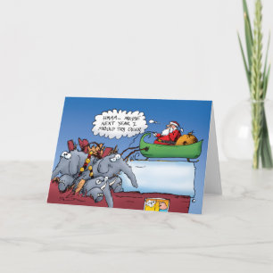 Tarjeta Festiva Elefantes de Santa María