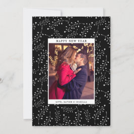 Tarjeta Festiva Elegancia Año Nuevo Festividad