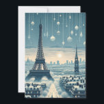 Tarjeta Festiva Elegancia de invierno parisina - Navidades en la c<br><div class="desc">Entre en un maravilloso parisino de invierno con nuestra tarjeta de Navidades "Parisian Winter Elegance". Esta exquisita tarjeta capta el romanticismo y el encanto de París durante la temporada festiva. Desde las brillantes luces a lo largo del Sena hasta la majestuosa Torre Eiffel con alegría navideña, cada elemento de esta...</div>