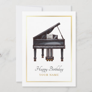Tarjeta Festiva Elegancia de piano