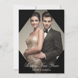 Tarjeta Festiva Elegancia moderna Año Nuevo Festividad