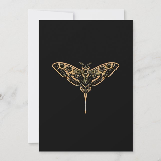 Tarjeta Festiva Elegancia Oscura (Anverso)