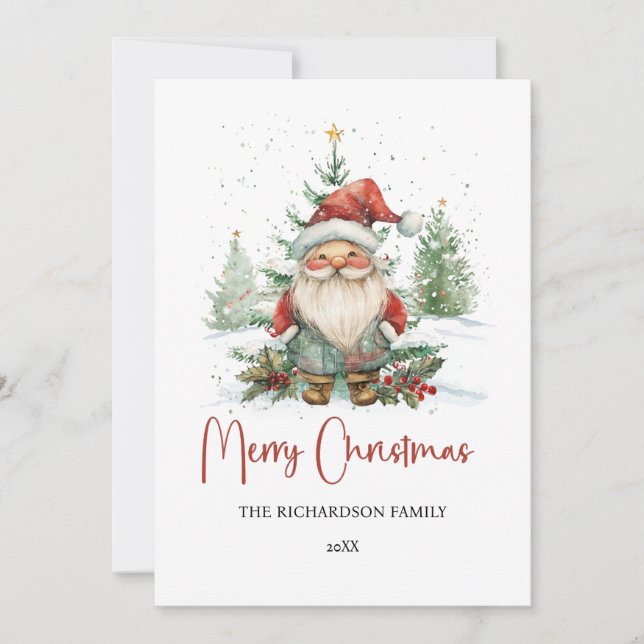 Tarjeta Festiva  Elegant and Festive Design for Holiday Greetings (Anverso)